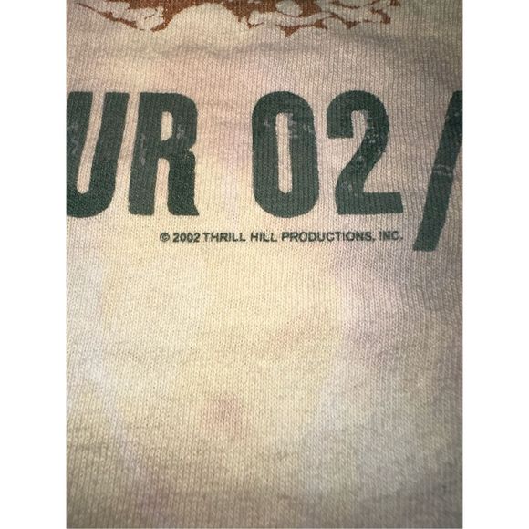 Vintage 2002 Bruce Springsteen & The E Street Band The World Tour Bleached Tee - Picture 5 of 5